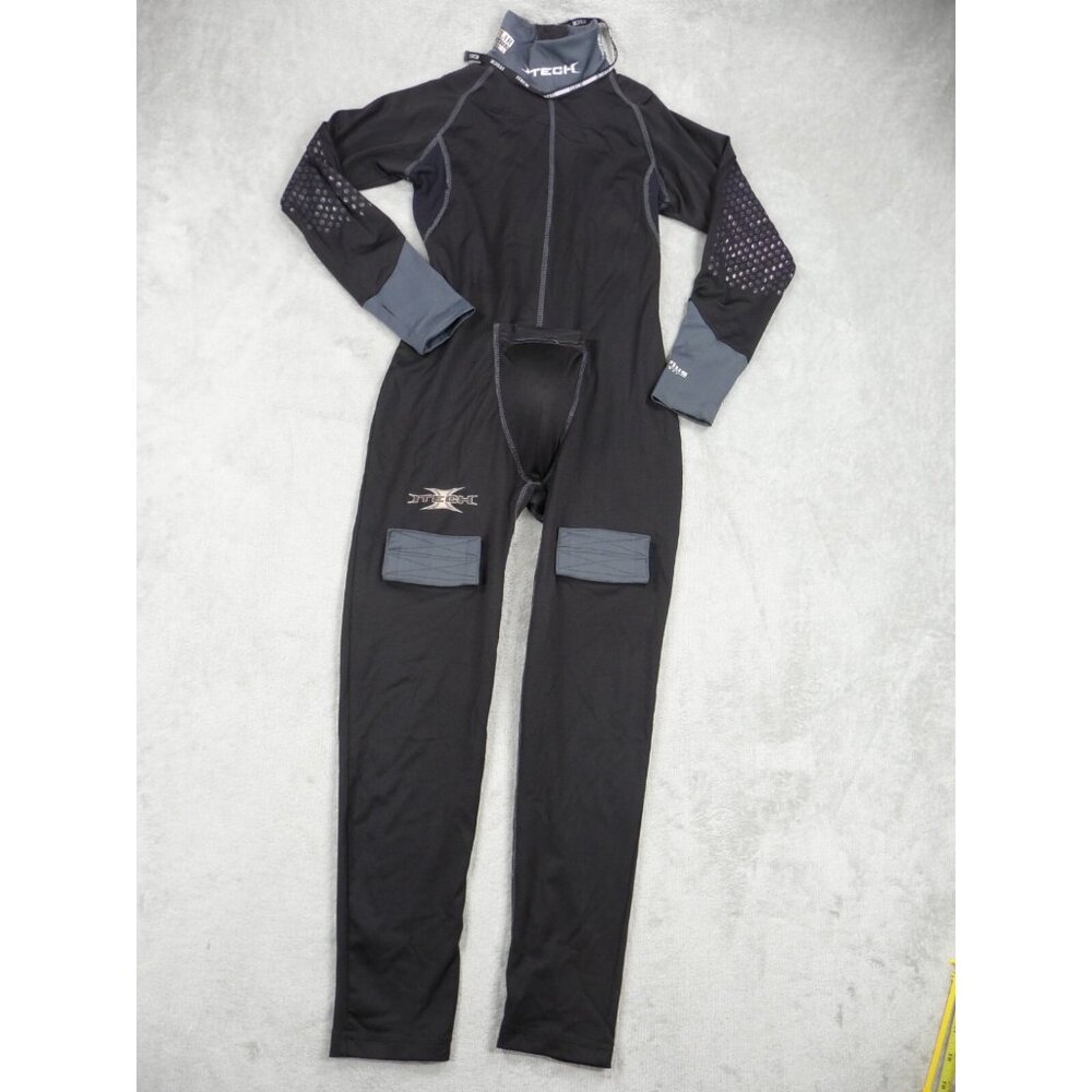 Itech Full Ultimate Boys One Piece Large Black Mesh Detail Pockets Long Sleeve